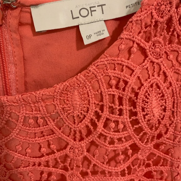 Loft coral Dress, 0P - Picture 2 of 3